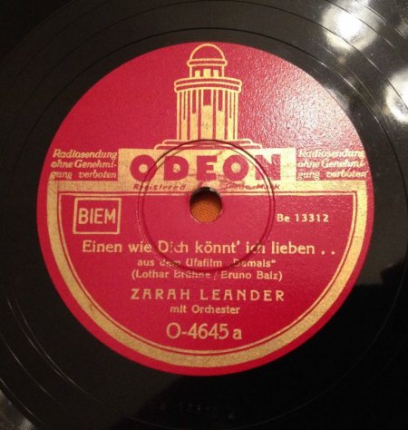 ZARAH LEANDER - Einen wie Dich könnt' ich lieben -A-.JPG