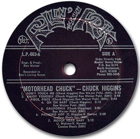 Chuck Higgins-RR003-LabelA.JPG
