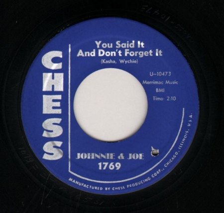 JOHNNIE &amp; JOE - You said it... -B-.JPG