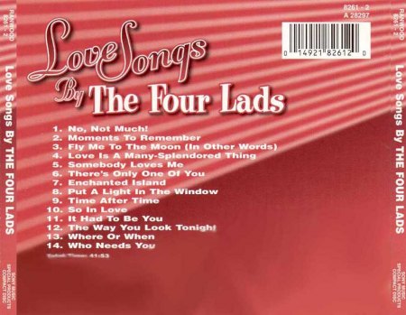 Four Lads - Love Songs by the Four Lads  (2).JPG