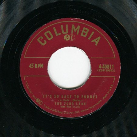 FOUR LADS - It's so easy to forget -B-.jpg