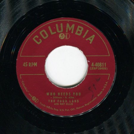 FOUR LADS - Who needs you -A-.jpg