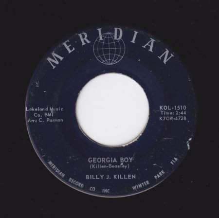 BILLY J. KILLEN - Georgia Boy -A-.jpg