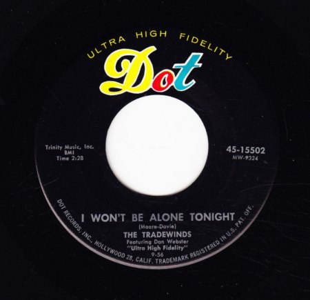 TRADEWINDS - I won't be alone tonight -A-.JPG