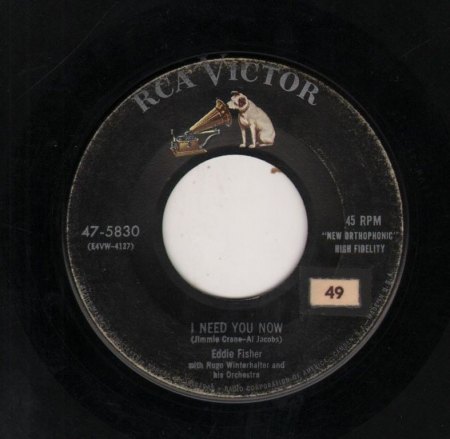 EDDIE FISHER - I need you now -A-.JPG