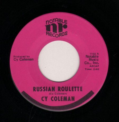 CY COLEMAN - Russian Roulette -A-.JPG