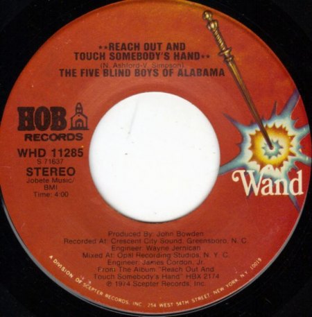 FIVE BLIND BOYS OF ALABAMA - Reach out and touch somebody's hand.JPG