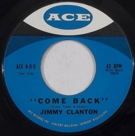 JIMMY CLANTON - Come Back -B-.JPG