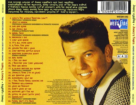 Jimmy Clanton - Jimmy's Tunes - Back.jpg