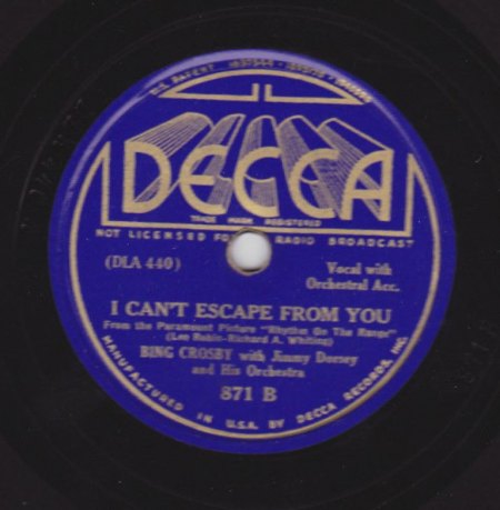 BING CROSBY &amp; JIMMY DORSEY - I can't escape from you -B-.JPG