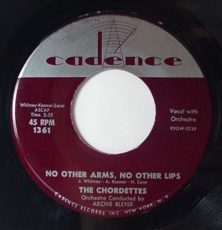 CHORDETTES - No other arms, no other lips -A-.JPG