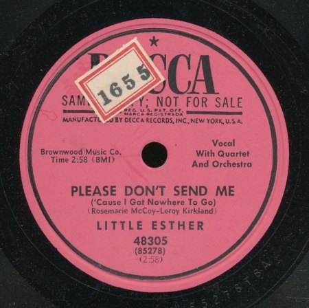 LITTLE ESTHER - Please don't send me -A-.JPG
