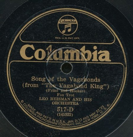 LEO REISMAN - Song of the Vagabonds -B-.JPG