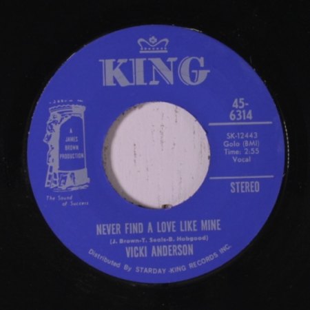 VICKI ANDERSON - Never find a love like mine -B-.JPG