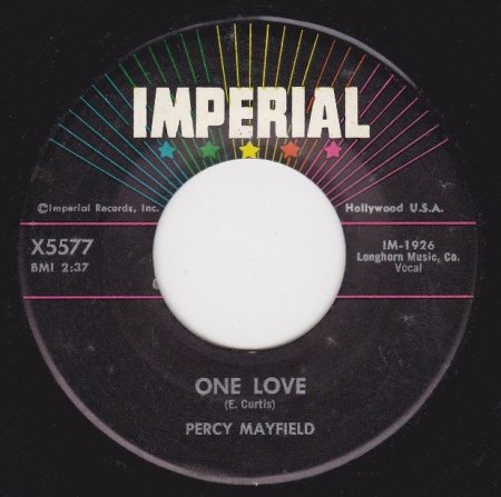 PERCY MAYFIELD - One Love -B9-.JPG