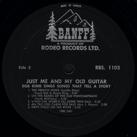 King, Bob - Sings songs that tell a story - Just me and my old guitar .jpg