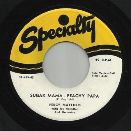 PERCY MAYFIELD - Sugar mama - Peachy Papa -B-.JPG