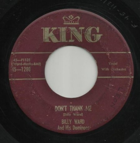 BILLY WARD - Don't thank me -B-.JPG