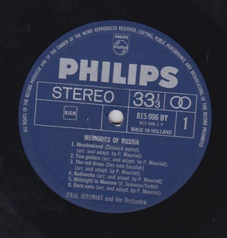 PAUL MAURIAT-LP - Memories of Russia -A-.jpg