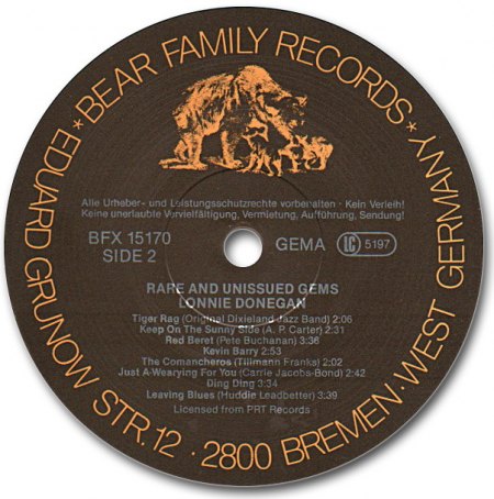 Donegan, Lonnie - Rare &amp; unissued Gems - BFX LP (2).jpg