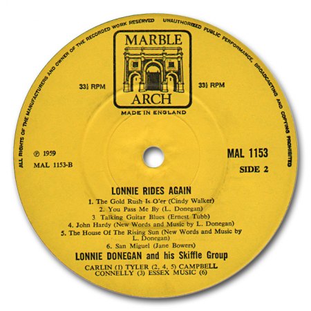 Donegan, Lonnie - Rides again - LP Marble Arch (5).JPG