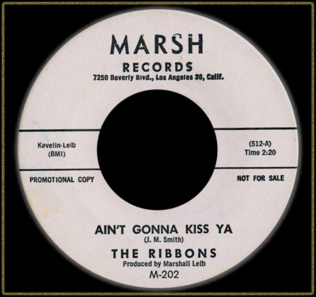 RIBBONS - AIN'T GONNA KISS YA_IC#003.jpg