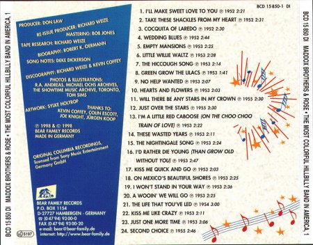 Maddox Brothers &amp; Rose CD 1 von 4'erCD (3)_Bildgröße ändern.JPG