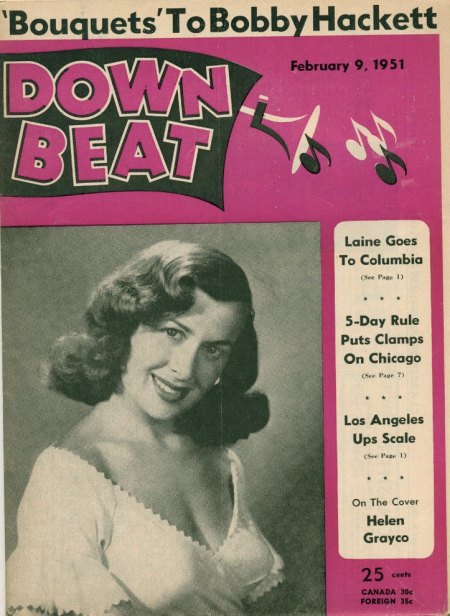 Grayco,helen14Downbeat 9 Febr 1951.JPG
