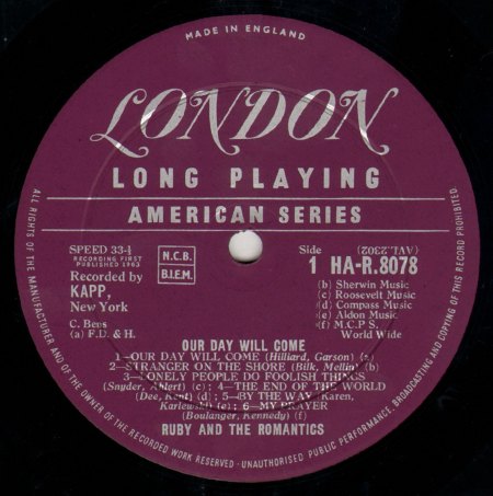 Ruby &amp; the Romantics - Our day will come .jpg