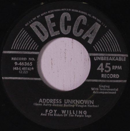 Willing,Foy01Decca 9-46365 Address unknown.JPG