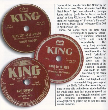 Delmore Brothers - Fifty miles to travel - King &amp; Deluxe Acetate Series (4)b.jpg