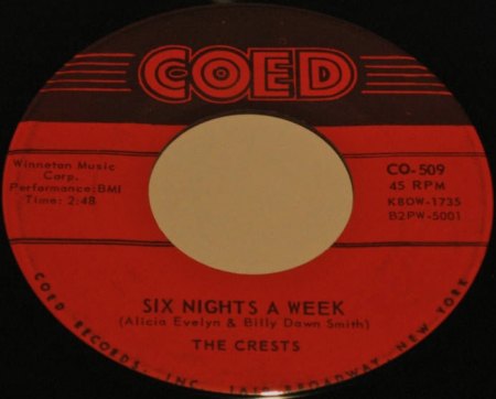 Crests11Six nights a week Coed CO 509.JPG