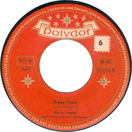 0 023 016 - SI - Bob Parker &amp; Renee Franke - Das Mädchen aus der Normandie - Aber Hans - Polydor - GER - Label B.jpg