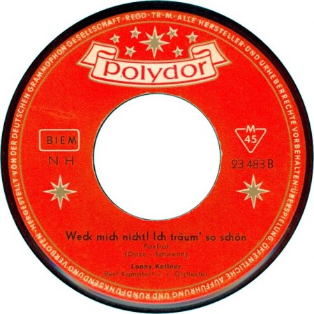 0 023 483 - SI - Bert Kaempfert &amp; Lonny Kellner - Weck mich nicht - Lieber Peter - Polydor - GER - Label B.jpg
