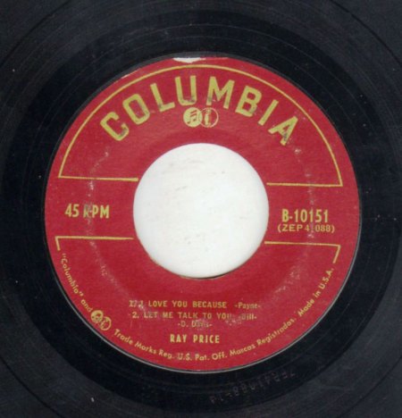 RAY PRICE - I love you because.JPG