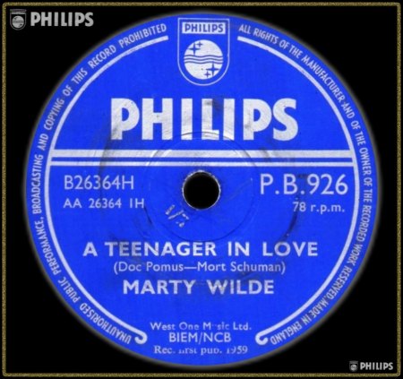MARTY WILDE - A TEENAGER IN LOVE_IC#002.jpg