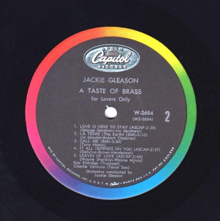 JACKIE GLEASON-LP - A Taste Of Brass -2-.jpg