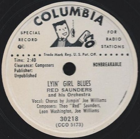 Saunders, Red - Lyin' Girl Blues.jpg