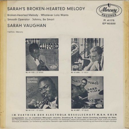 Vaughan, Sarah - Broken hearted melody EP_3.jpg