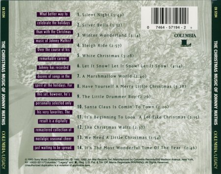 Mathis, Johnny - Christmas Music of Johnny Mathis (1993) _Bildgröße ändern.jpg