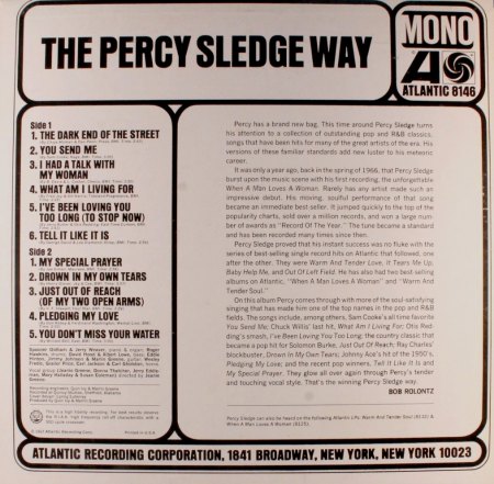Sledge, Percy - Percy Sledge Way LP US  (3).JPG