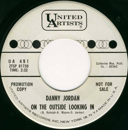 DANNY JORDAN-ON THE OUTSIDE LOOKIN' IN(UA 491)1962.jpg