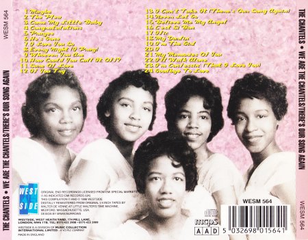 Chantels - We are the Chantels &amp; There's our song again (on one CD) (2).jpg