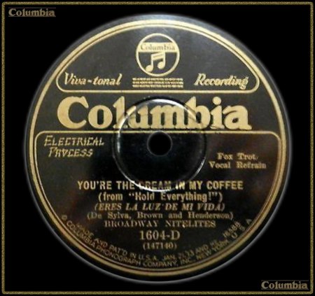 BROADWAY NITELITES (BEN SELFIN) - YOU'RE THE CREAM IN MY COFFEE_IC#002.jpg