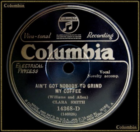 CLARA SMITH - AIN'T GOT NOBODY TO GRIND MY COFFEE_IC#002.jpg