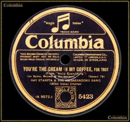 RAY STARITA - YOU'RE THE CREAM IN MY COFFEE_IC#002.jpg
