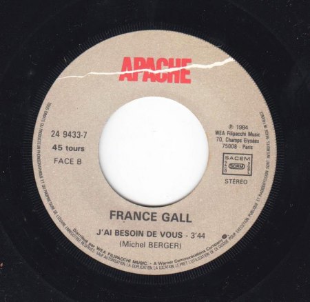 FRANCE GALL - J'ai besoin de vous -B-.jpg