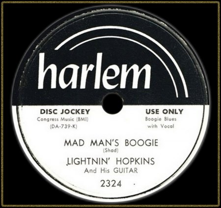 LIGHTNIN' HOPKINS - LIGHTNIN' BOOGIE (MAD MAN'S BOOGIE)_IC#003.jpg
