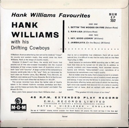 Williams, Hank - Favourites EP.jpg