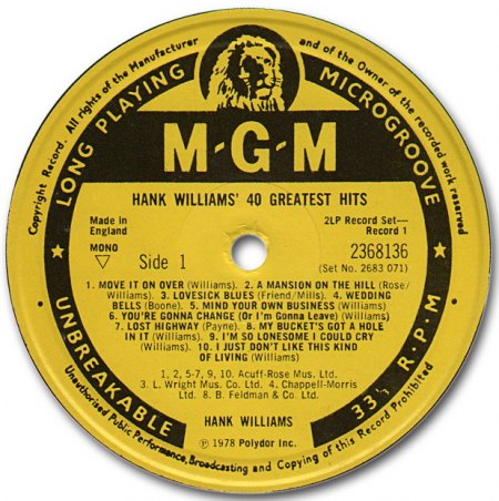 Hank Williams - 40 Greatest Hits - Label1.jpg